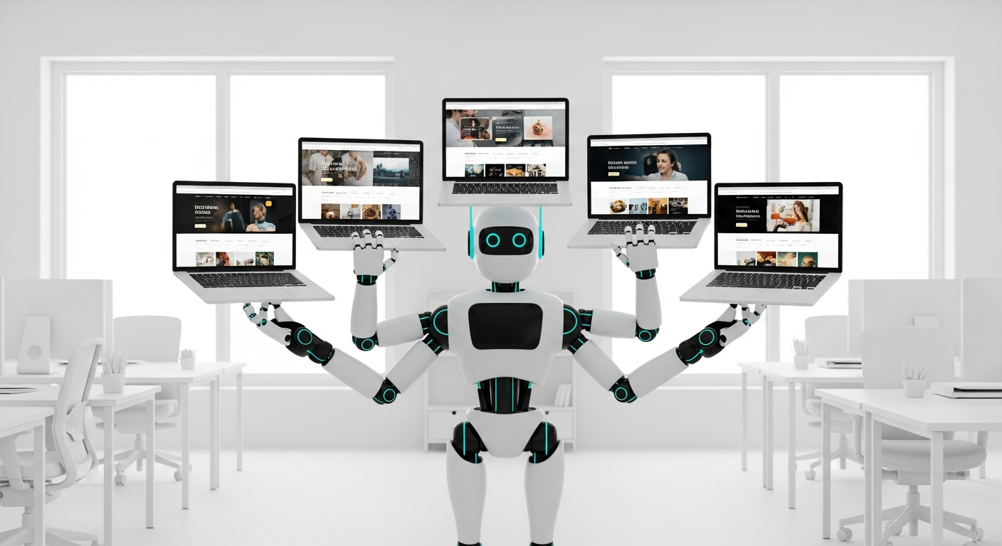 רובוט מנהל מספר אתרי וורדפרס בו-זמנית בצורה רגועה ויעילה