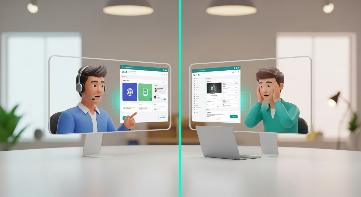 מומחה מלווה בעל אתר דרך פגישת זום להתקנת Boost Content